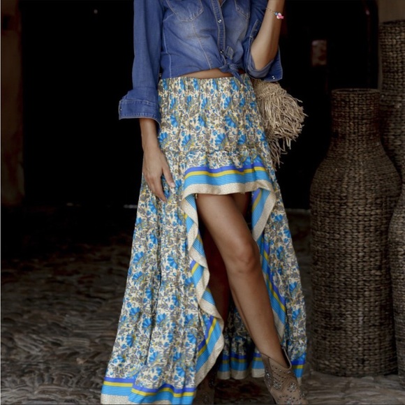 Dresses & Skirts - CLOSEOUT SALE NEW! Bohemain Floral High Low MIDI Maxi Skirt